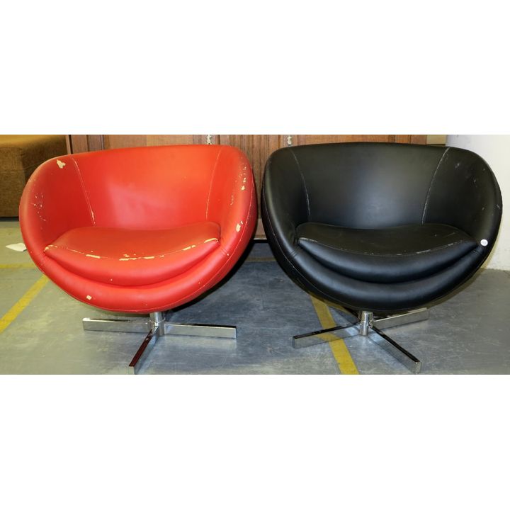 PAIR OF RETRO CHAIRS,