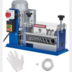 AUTOMATIC WIRE STRIPPER MACHINE, 0.06" - 1.5" AUTOMATIC WIRE STRIPPER W/88 FEET/MINUTE,370W 11 CHANNELS 10 BLADES WIRE STRIPPER TO