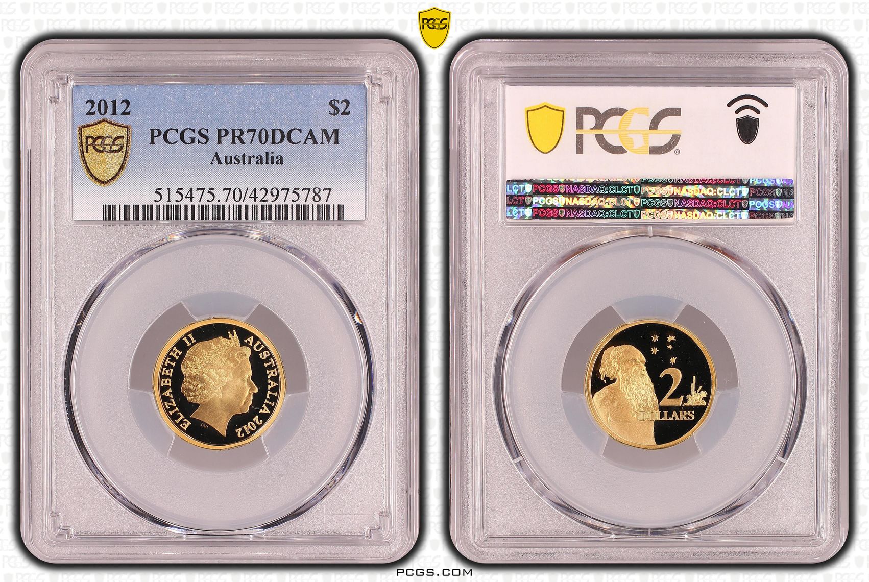 Elizabeth II, Two Dollar, PR70DCAM , 2012 PCGS POP - 10/0
