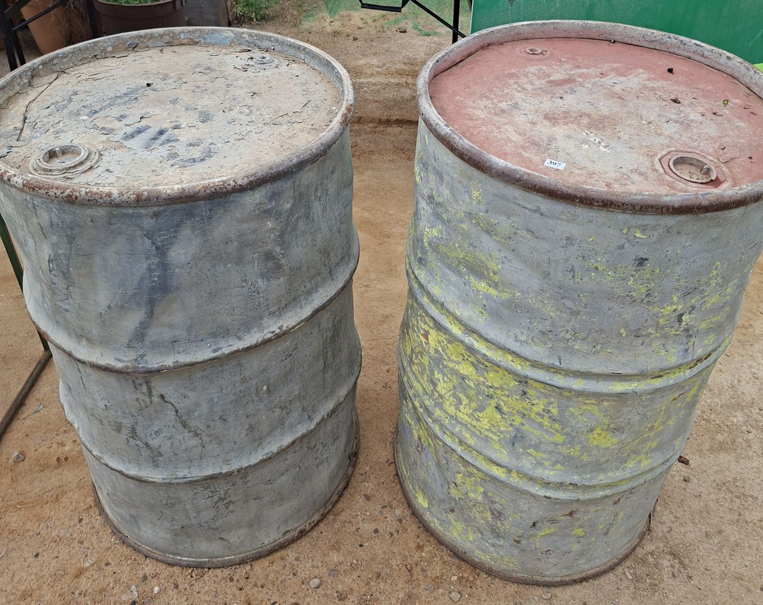 2 Large Oil Drums