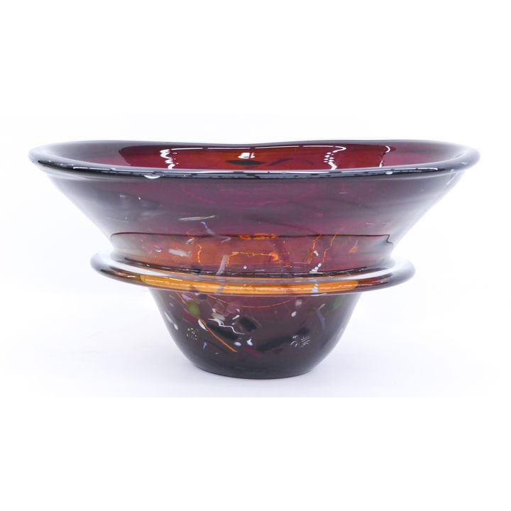 Fritz Dreisbach "Exterior Fold Bowl" 1988 Glass