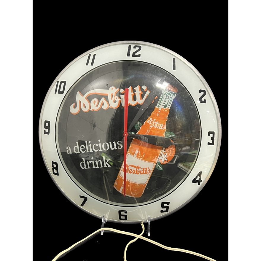 Nesbitt A Delicious Choice Soda Double Bubble Clock