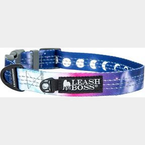 Leashboss Patterned ReflectiveCollar with TripleThreads for Small, Medium and Large Dogs