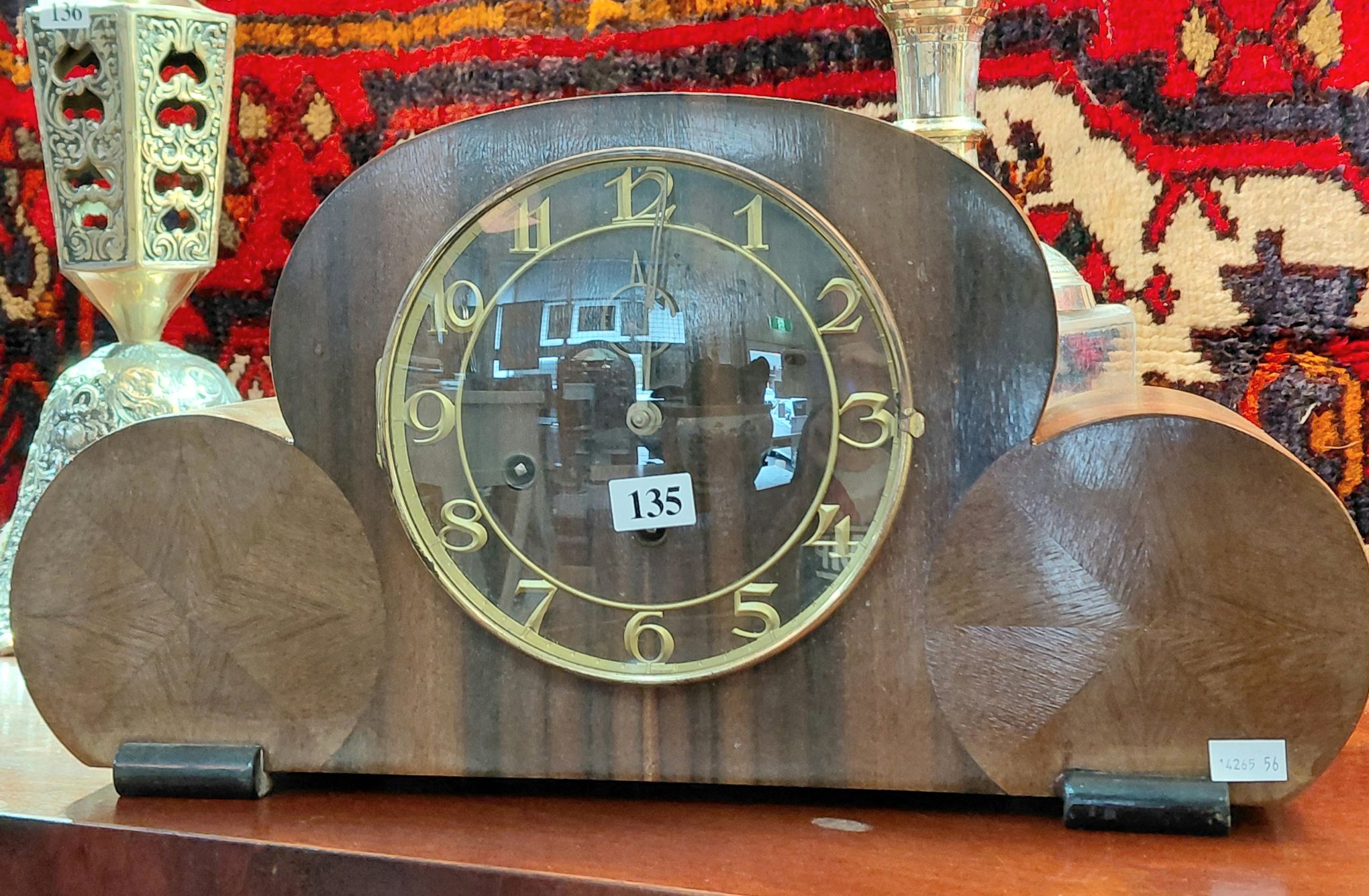 135 · JUBA ART DECO MANTLE CLOCK
