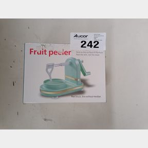 ADJUSTABLE ROTARY APPLE DIVIDER WITH SHARP BLADE HAND-CRANKED FRUIT PEELER - GREEN -