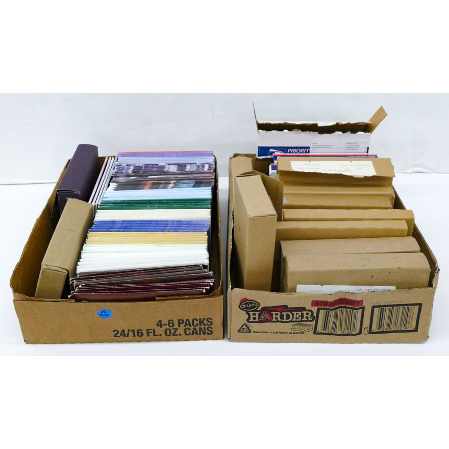 Box 73pc US Uncirculated Coin Sets 1984-2002 with Boxes