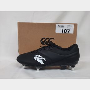 CANTERBURY - MEN'S PHOENIX RAZE SOFT GROUND RUGBY BOOTS - BLACK - BLACK - MEN UK 9