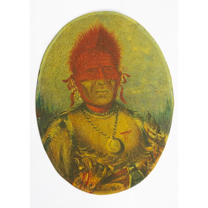 Attributed to George Catlin (1794-1872), Horse Chief, Head Chief of the Blackfoot Tribe, 1843