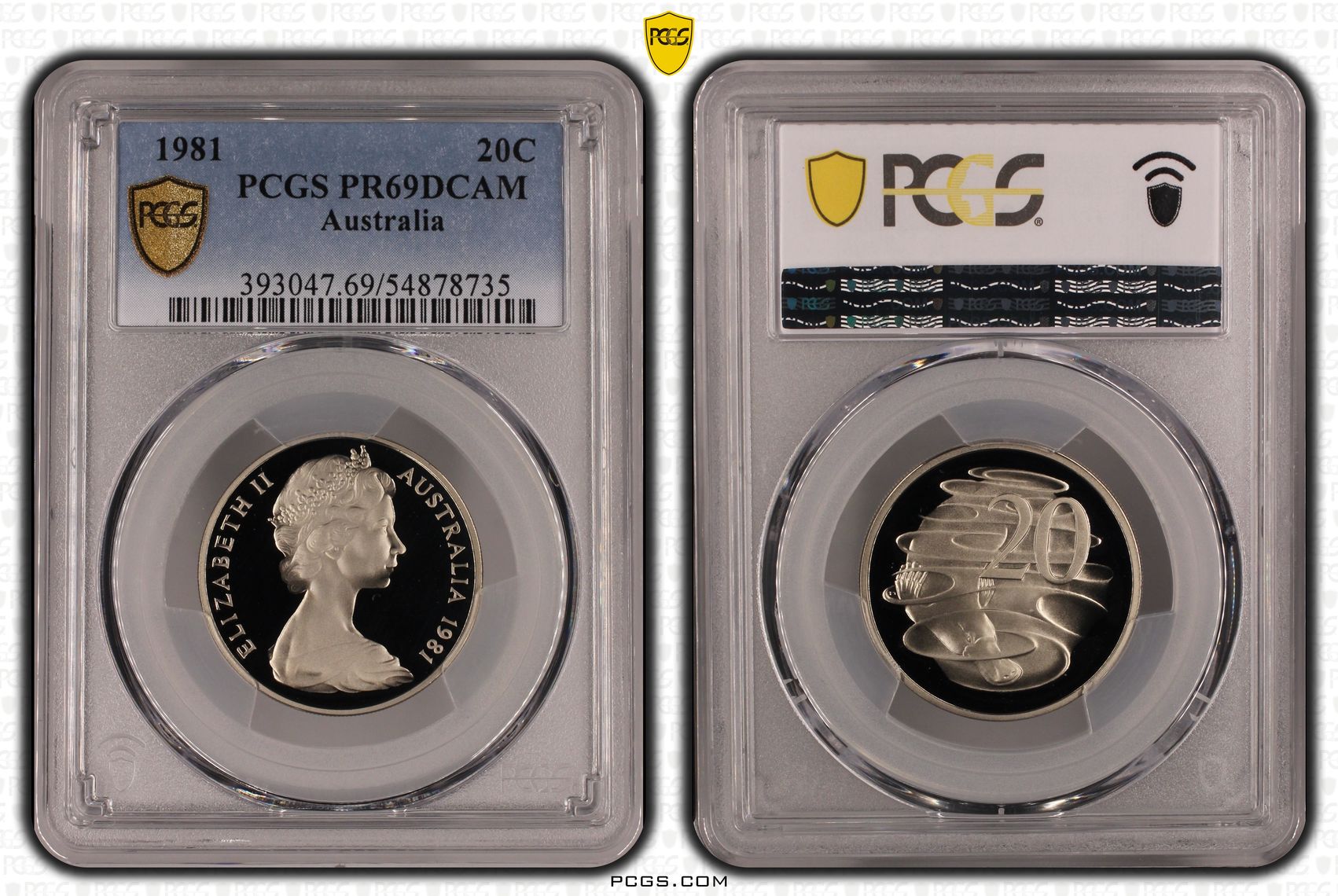 Twenty Cent, 1981, PCGS PR69DCAM