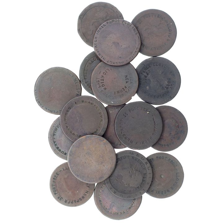 Countermarked Penny, 1797 - 1807, Poor - F