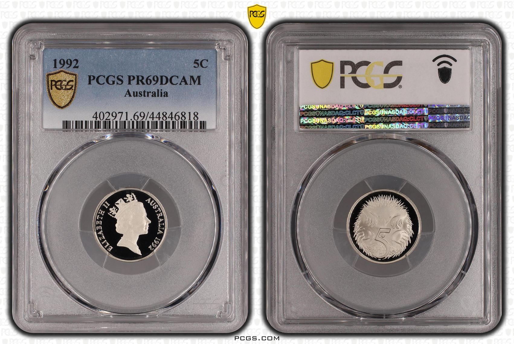 Five Cent, 1992, PCGS PR69DCAM