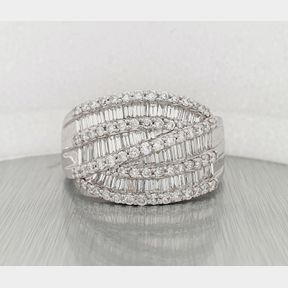 18CTWHITE GOLD BROWNS MILANN COLLECTION RING 1.75CT DIAMONDS - 51929/3619