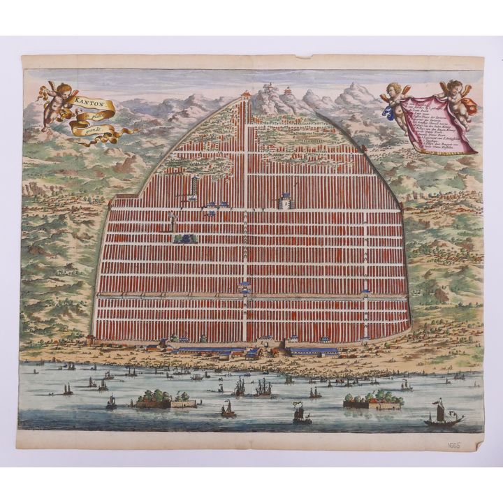 Pieter van Der Aa, 'Kanton' City View 1670