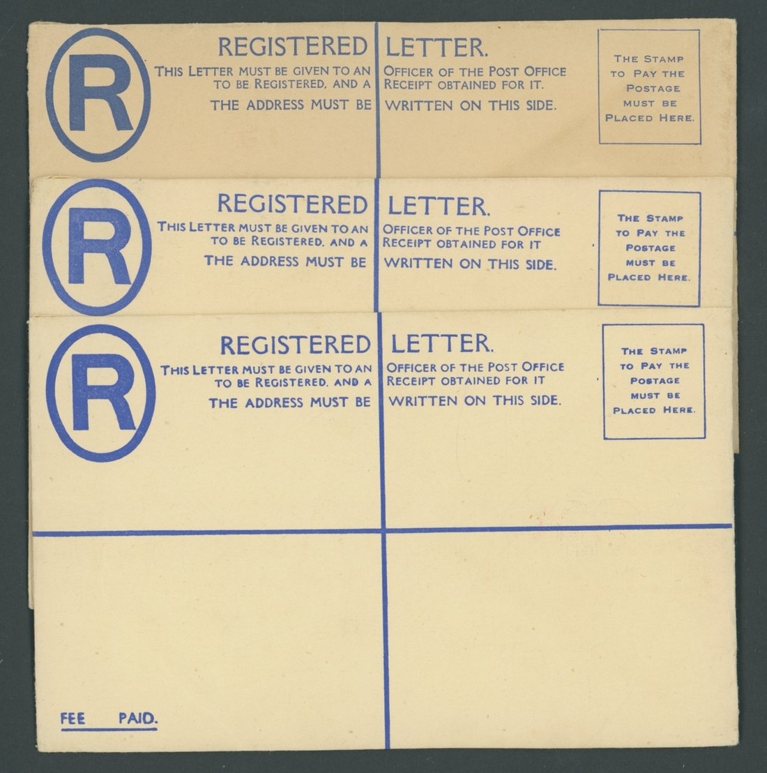 Malaya Postal Stationery Registered Envelopes An unused 15c. group, all ...