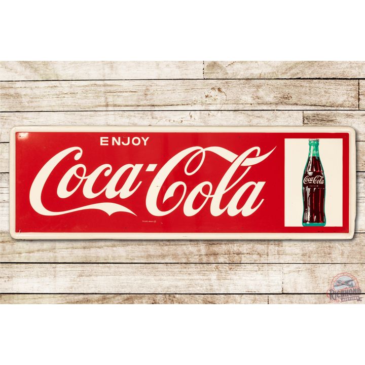 Enjoy Coca Cola w/ Bottle Tin Sign