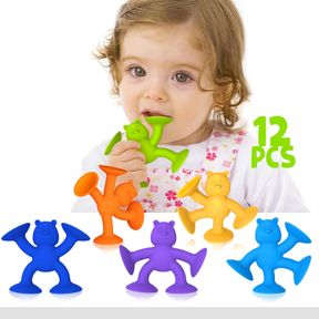 BABY BATH TOYS SUCTION CUP TOYS FOR KIDS NO HOLE BATH TOYS FOR KIDS AGES 1-3 TODDLER BATH TOYS CONNECT BUILD CREATETRAVEL TOYS SUC
