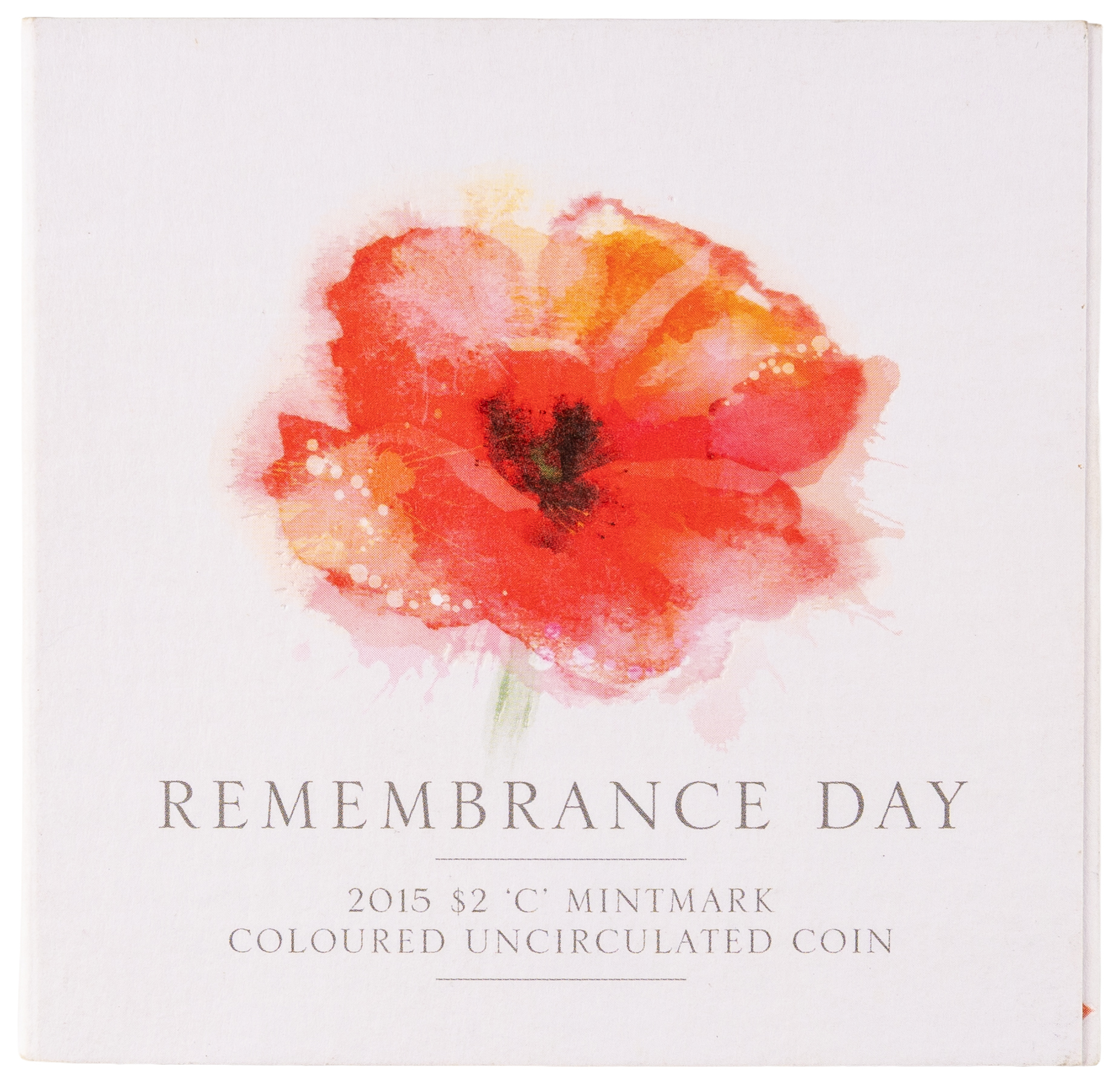 Elizabeth II, Remembrance Day, Two Dollars, 2015-C, UNC