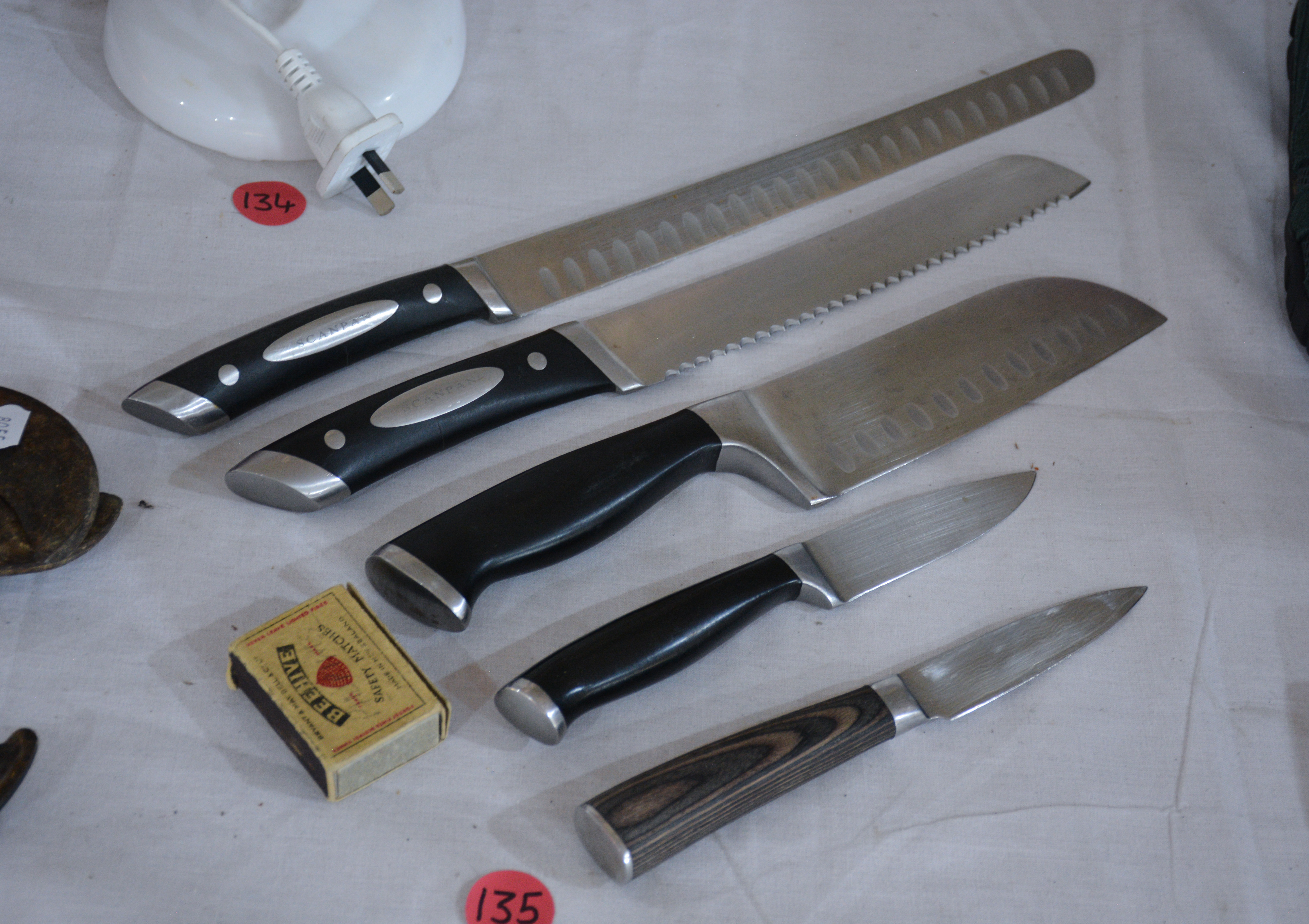Scanpan Knives x 2 plus Three Knives — NZ auction result