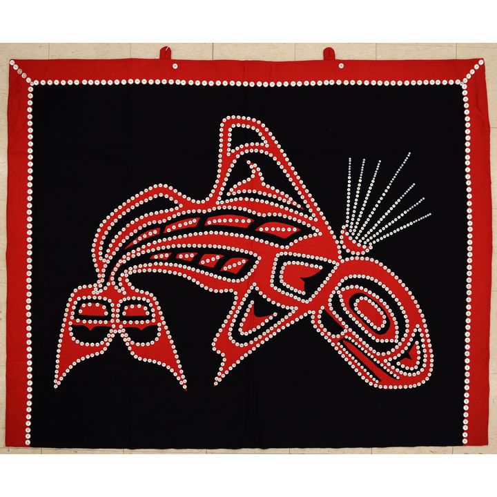 Haida or Tlingit Killer Whale Button Dance Blanket
