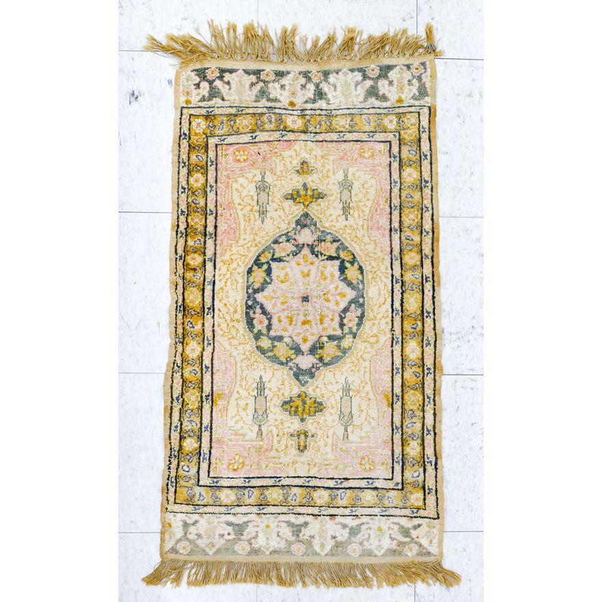 Antique Oriental Rug Mat 1'10''x3'2''