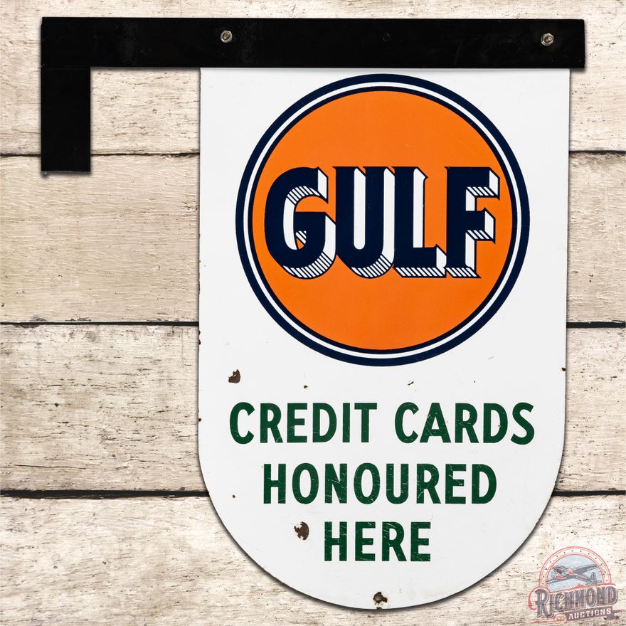 Gulf Credit Cards Honored Here DSP Sign - 8.25 & 8