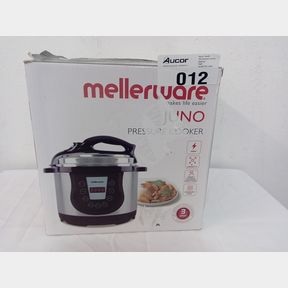 MELLERWARE - 5 LITRE JUNO PRESSURE COOKER - BLACK SILVER - 5.6 KG