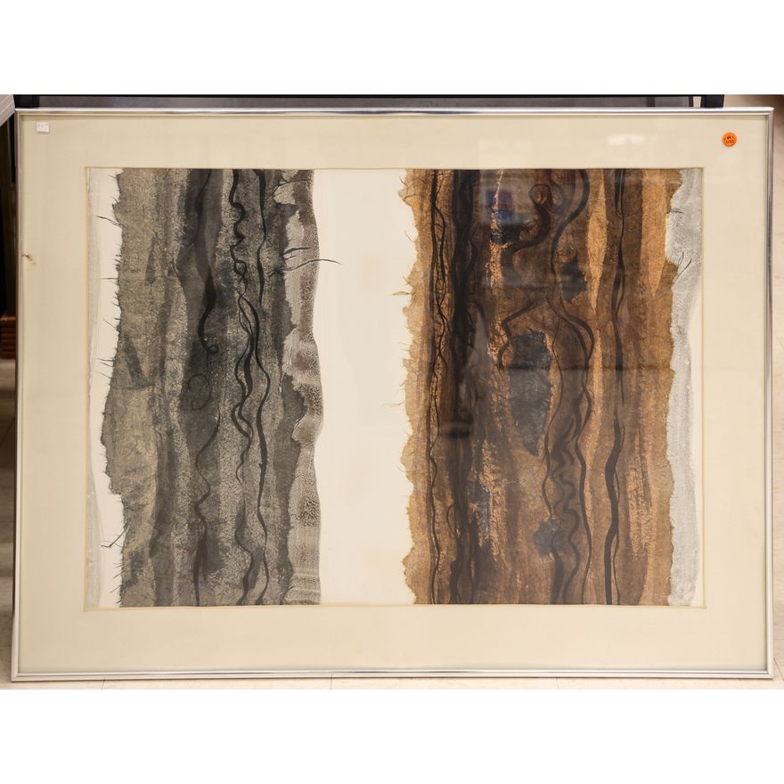 George Lasner ''Flotsam & Jetsam'' 1976 Abstract Collage