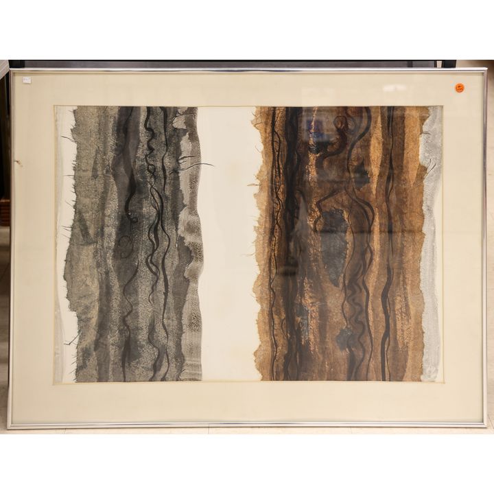 George Lasner ''Flotsam & Jetsam'' 1976 Abstract Collage