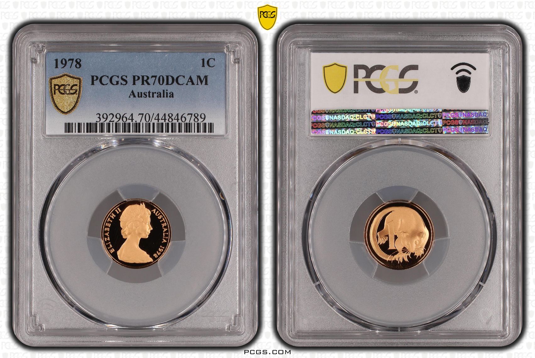 343 · 1978 Australia One Cent, 1c PCGS - PR70DCAM POP 26/0 -789