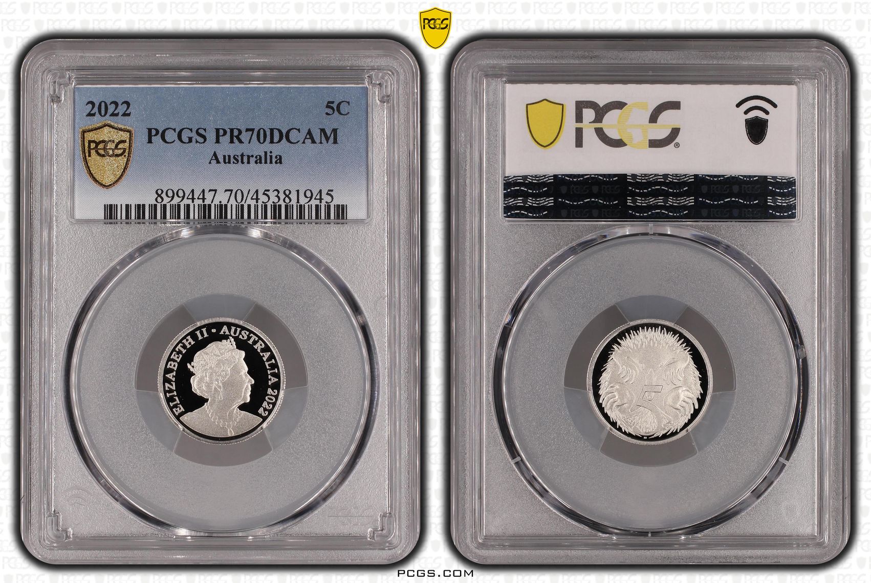 Five Cent, 2022, PCGS PR70DCAM