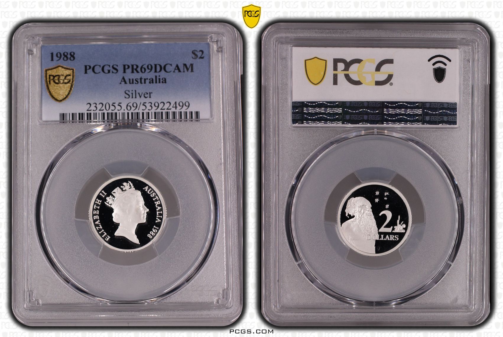 Silver, Two Dollar, 1988, PCGS PR69DCAM