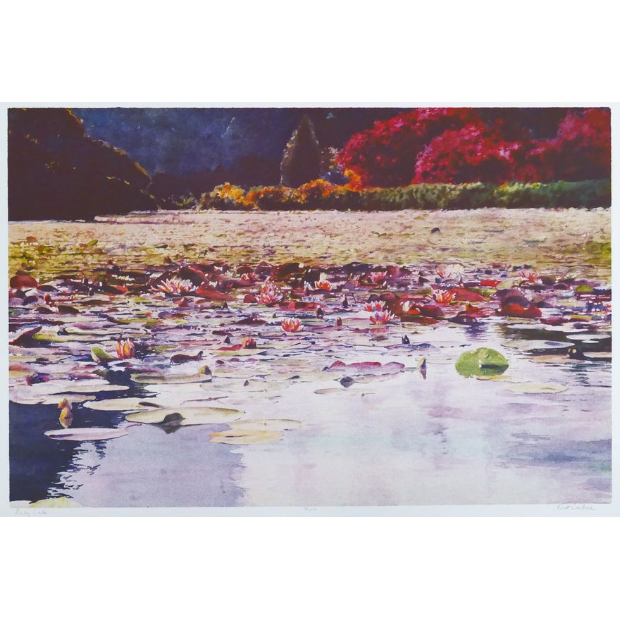 Kent Lovelace ''Ruby Lake'' S/N Large Color Lithograph 30''x40''