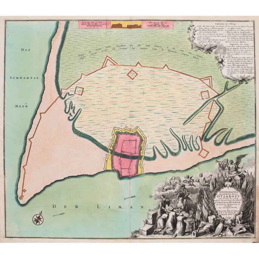 Matthäus Seutter | Ichnographia Munitissimae Arcis Otzakoff