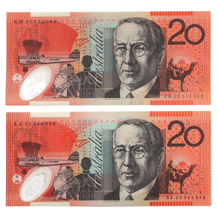 First Prefix - MacFarlane Henry, Twenty Dollar, 2002 Uncirculated