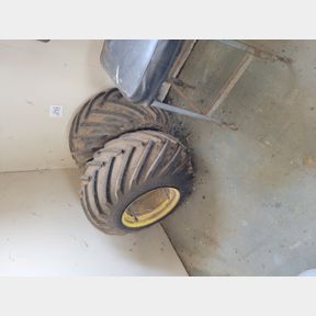 Pair of large flotation type lawn tractor tires