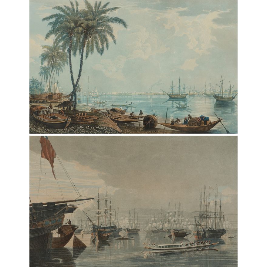 James Baillie Fraser 'Six coloured aquatint prints...'
