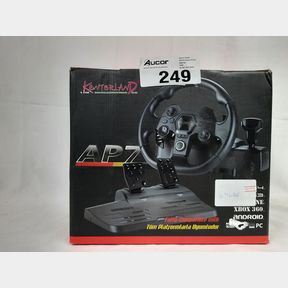 7IN1 WIRED GAME STEERING WHEEL PS4/PS3/ X-ONE/X-360/SWITCH/ANDROID/PC AP7 - QUALITY IS OUR MEASUREMENT OF OUR SUCCESS