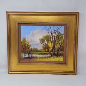 Kansas Artist Kim Casebeer Original Landscape Painting