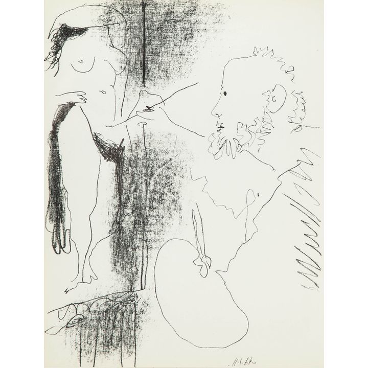 Pablo Picasso | Le Peintre et son Modele, 1964
