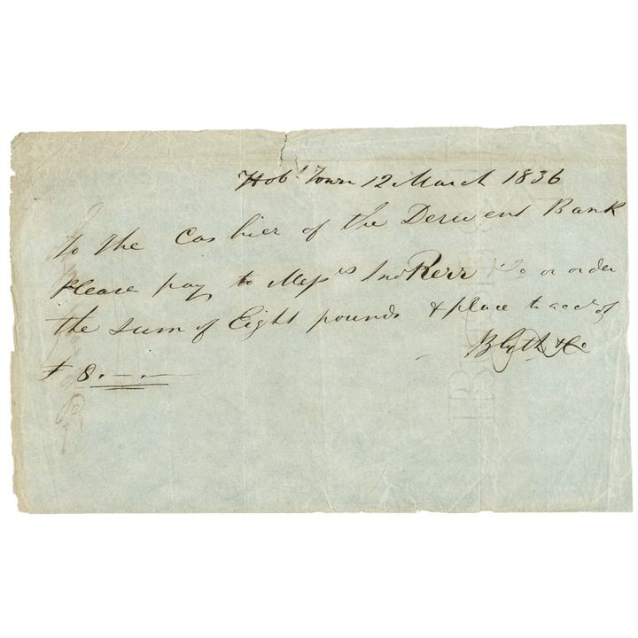 Hobart 1836 on Watermark Paper