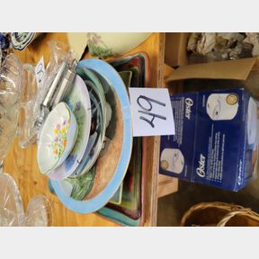 Modern serving plates, older China, new handles