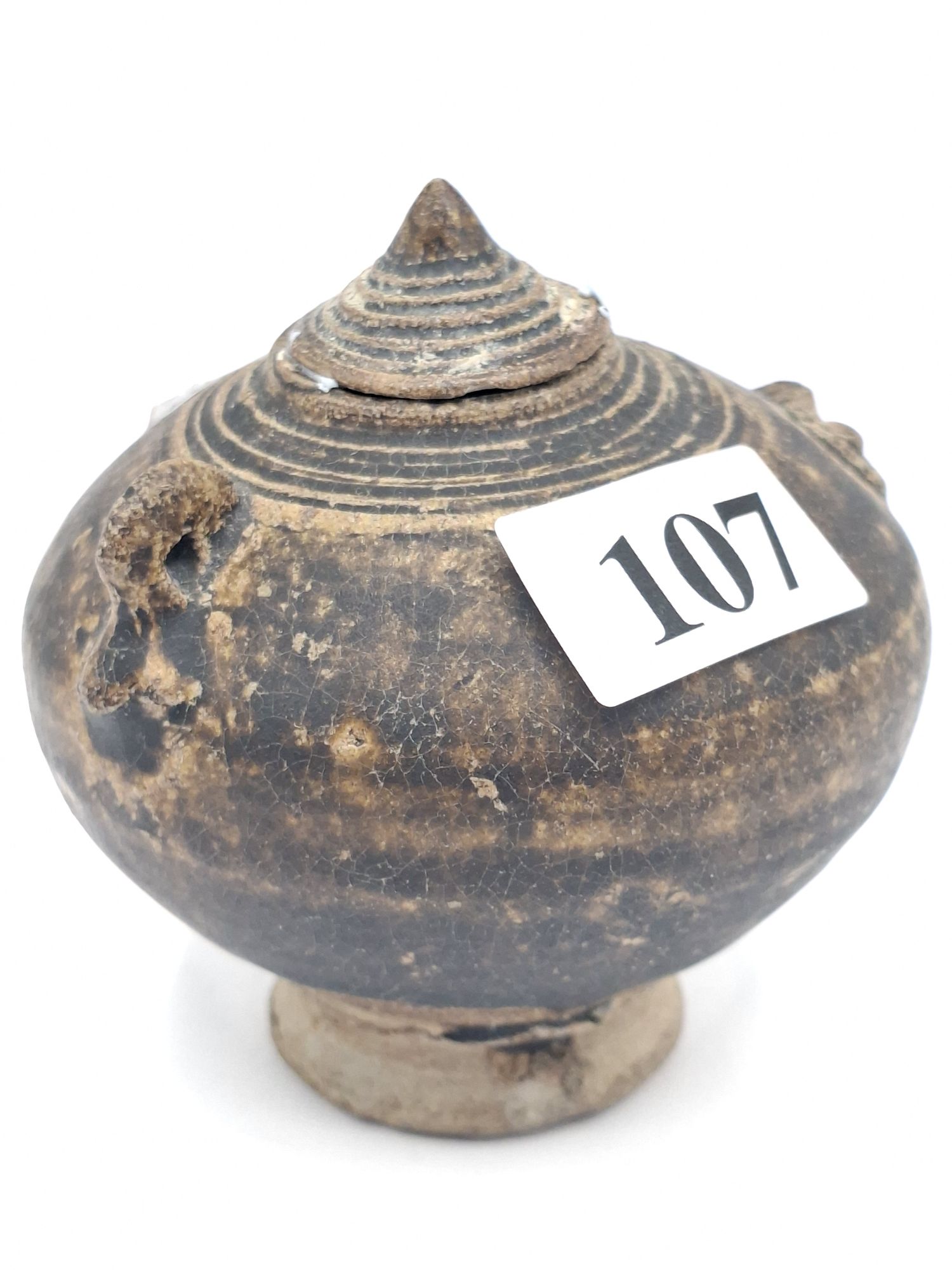 Khmer Pottery Bird Lime Pot