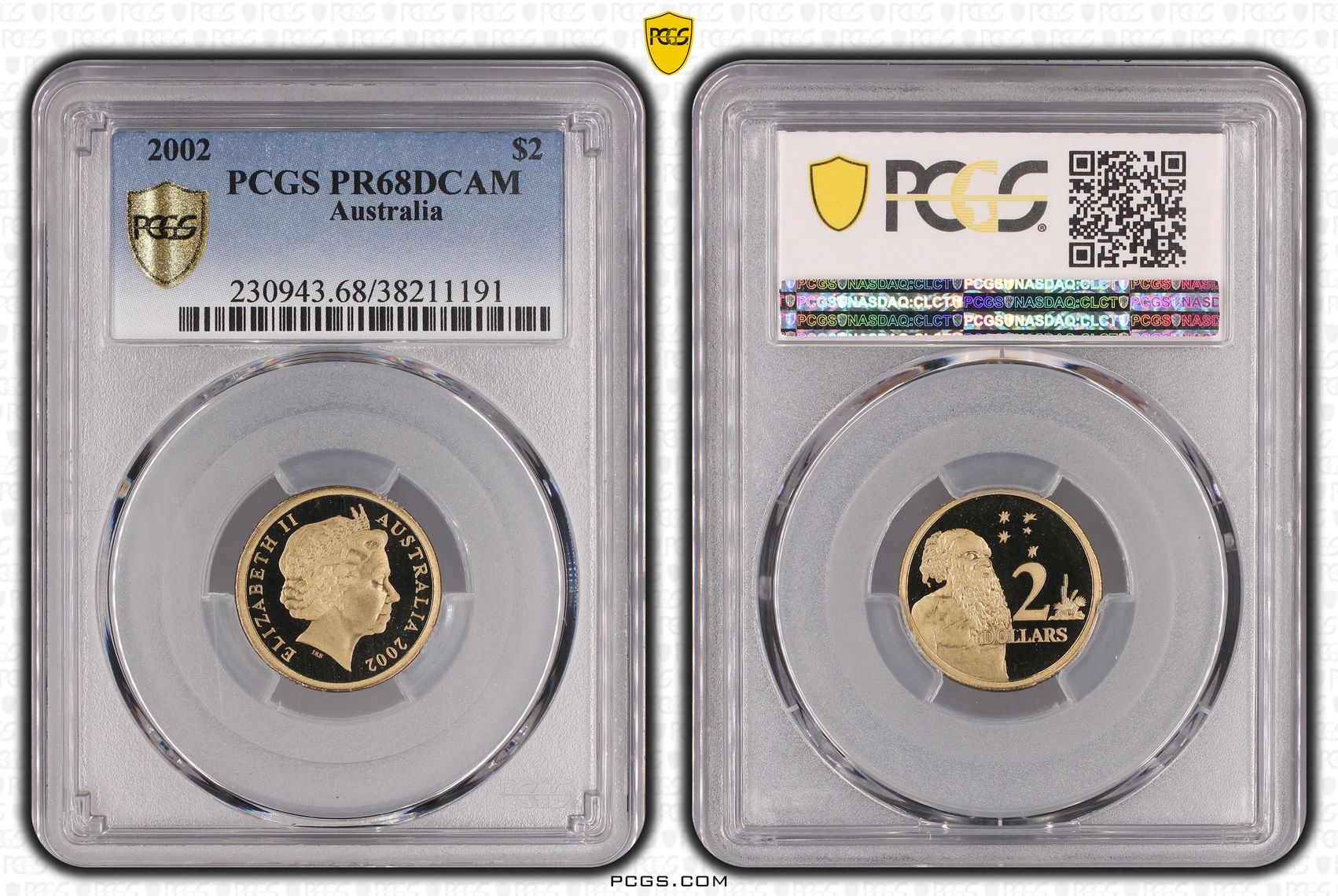 2002 Australia Two Dollar, $2 PCGS - PR68DCAM -191