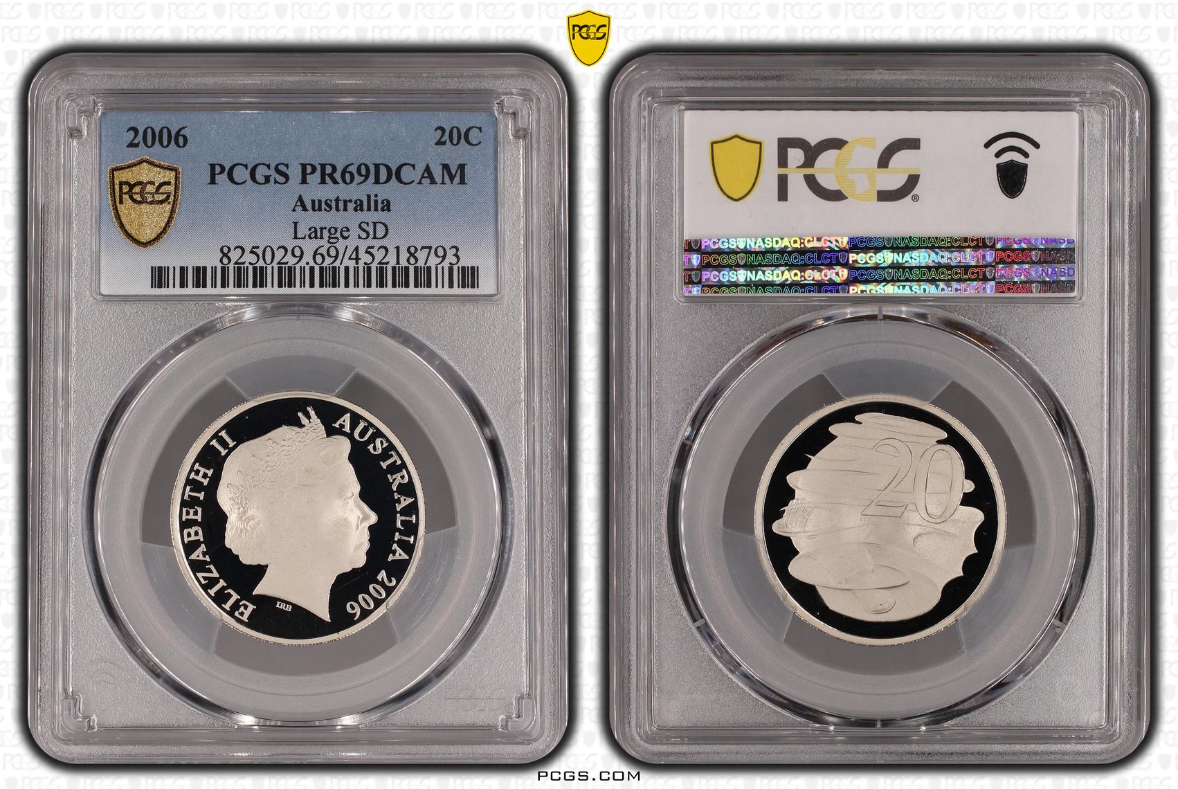 2006 Australia Twenty Cent, 20c Large SD PCGS - PR69DCAM -793