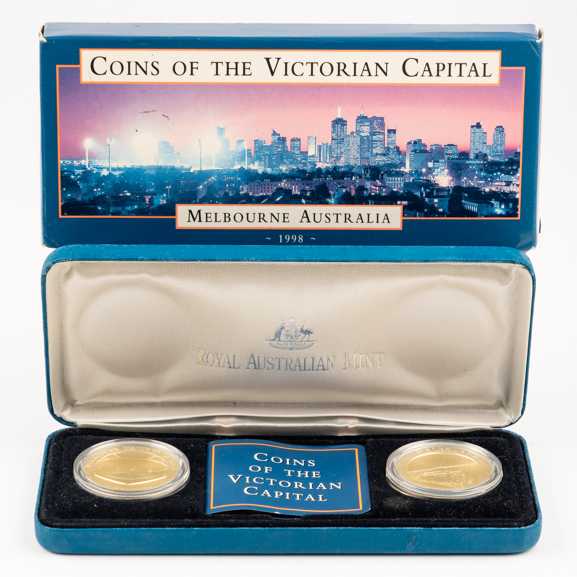 Elizabeth II, RAM- $10 Coins of the Victorian Capital, Ten Dollars, 1998, FDC