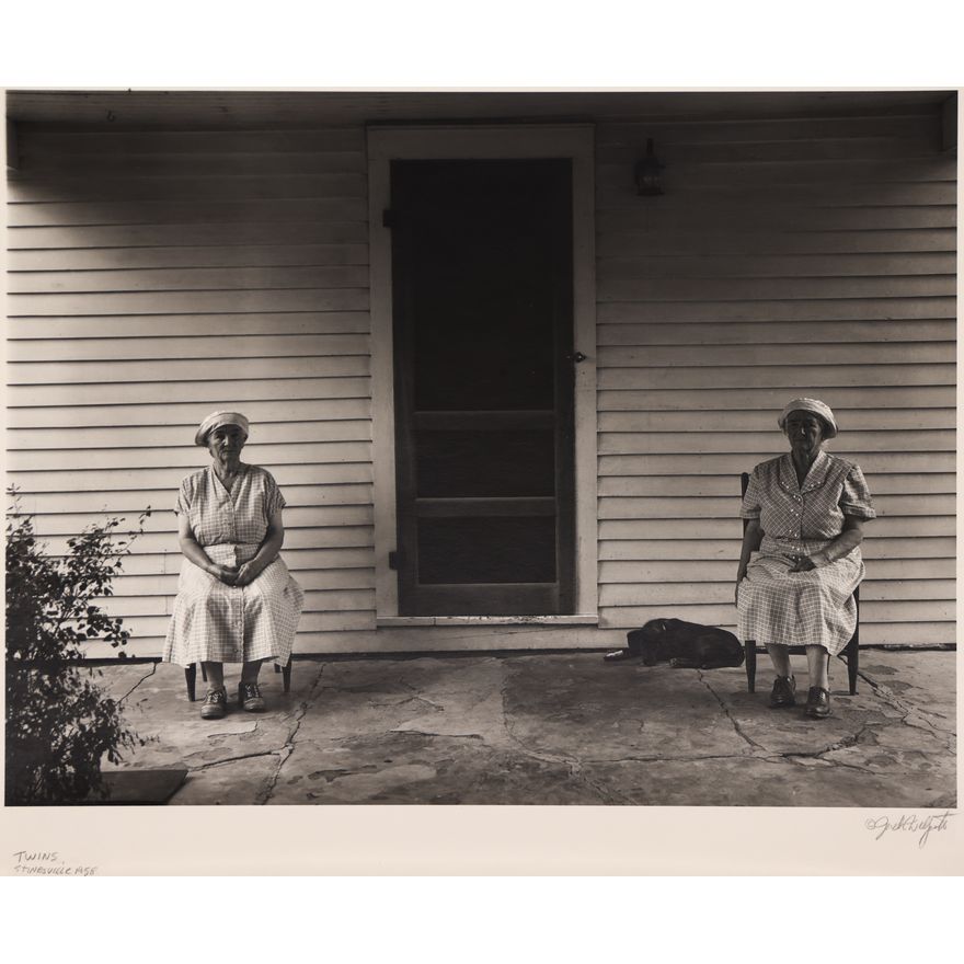 Jack Welpott ''Twins, Stinesville 1958'' Silver Gelatin