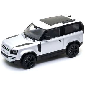 Welly 2020 Land Rover Defender White 1:24 Scale | LEFT SIDE MIRROR AND WINDOW BROKEN