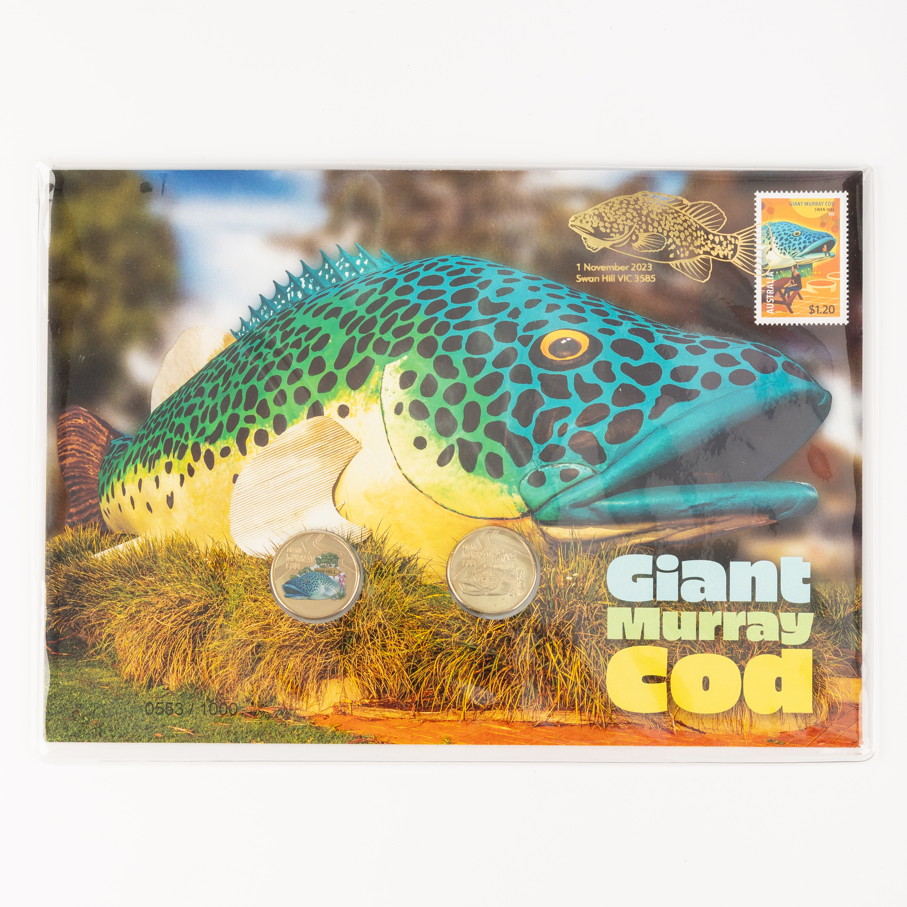 Giant Murray Cod, One Dollar, 2023, UNC