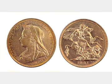 1901 VICTORIA OLD HEAD SYDNEY MINT OLD HEAD SOVEREIGN