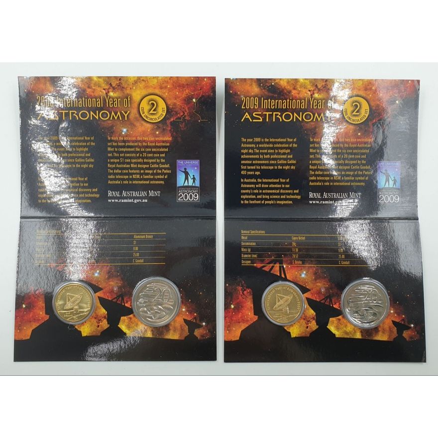 Unc. Two-Coin Sets - 2009 (x2)